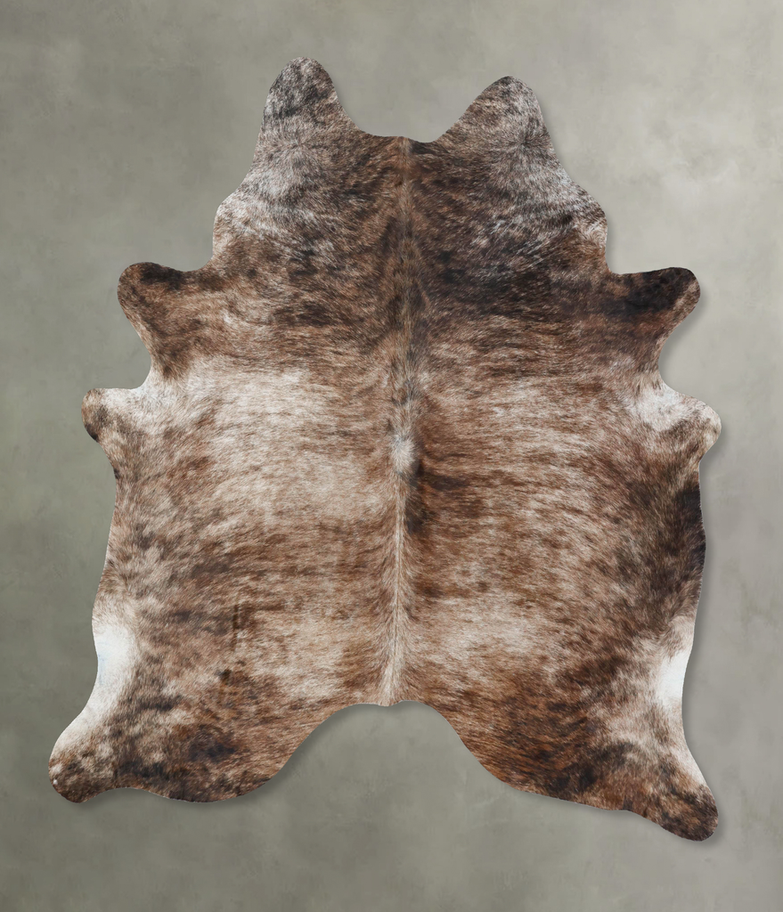 Light Brindle XX-Large Brazilian Cowhide Rug 7'8"H x 6'6"W #B17872 by Hudson Hides