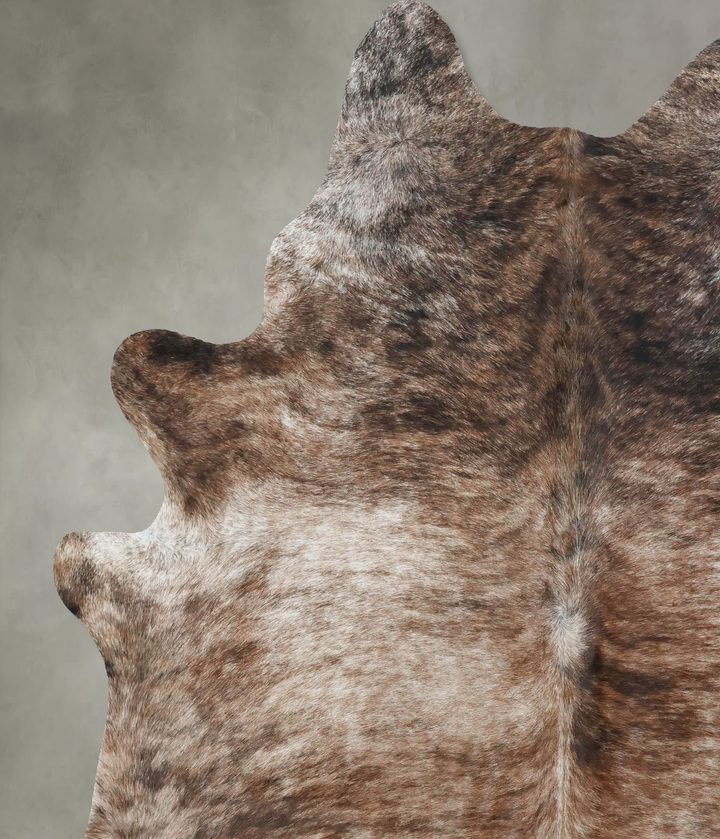 Light Brindle XX-Large Brazilian Cowhide Rug 7'8"H x 6'6"W #B17872 by Hudson Hides