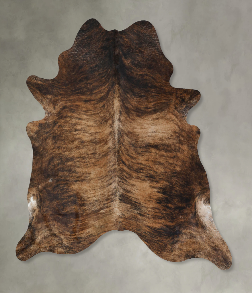 Dark Brindle XX-Large Brazilian Cowhide Rug 8'4"H x 6'11"W #B17873 by Hudson Hides