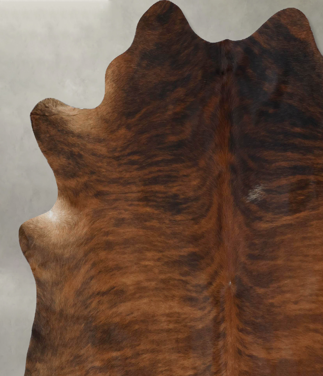 Dark Brindle X-Large Brazilian Cowhide Rug 7'3"H x 6'6"W #B17874 by Hu