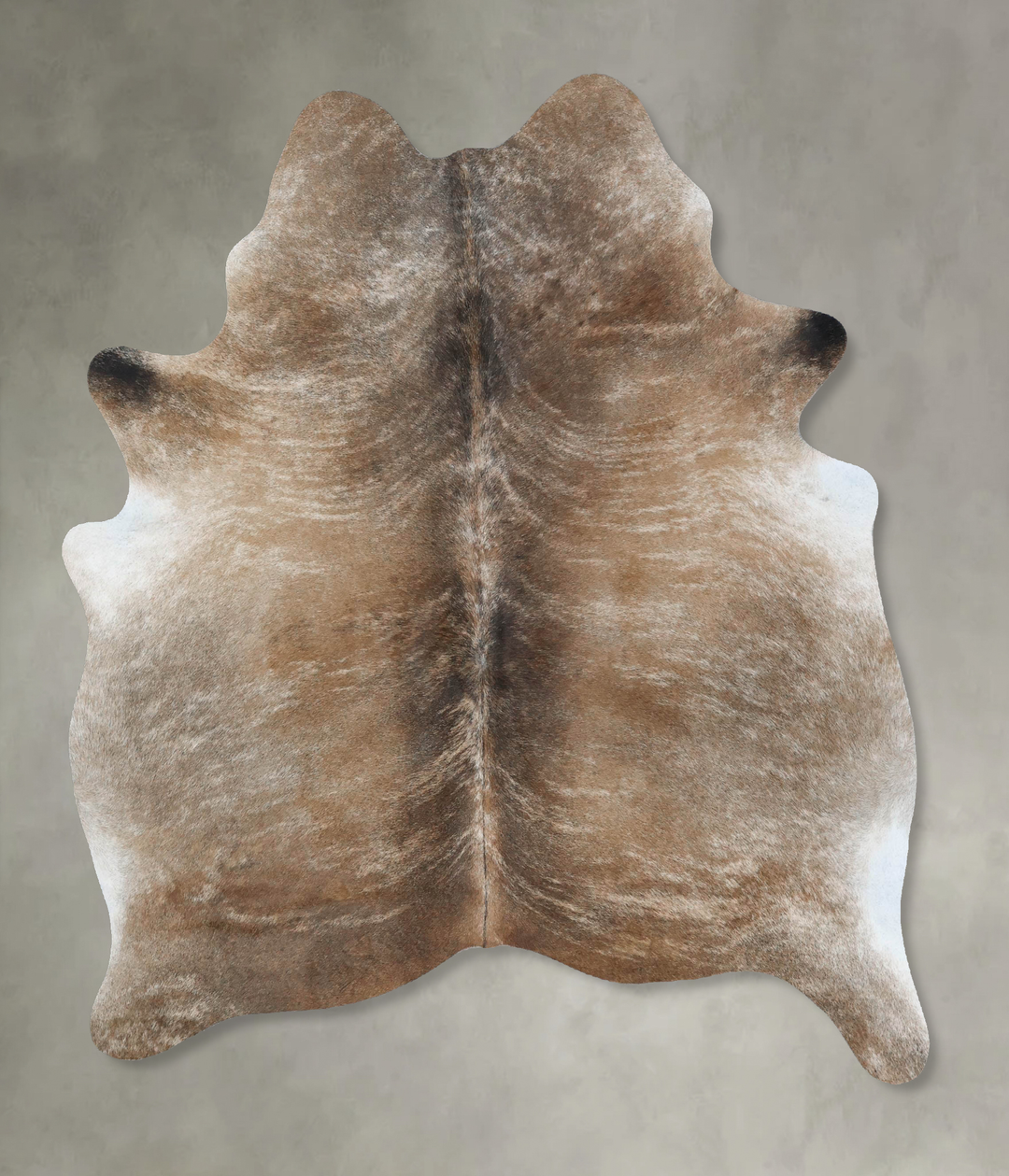 Light Brindle Large Brazilian Cowhide Rug 6'5"H x 5'2"W #B17877 by Hud