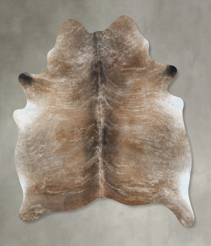 Light Brindle Large Brazilian Cowhide Rug 6'5"H x 5'2"W #B17877 by Hudson Hides