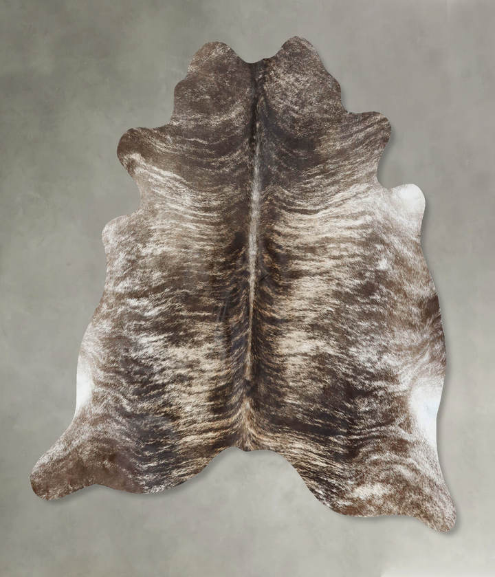 Light Brindle Large Brazilian Cowhide Rug 6'3"H x 6'2"W #B17880 by Hudson Hides