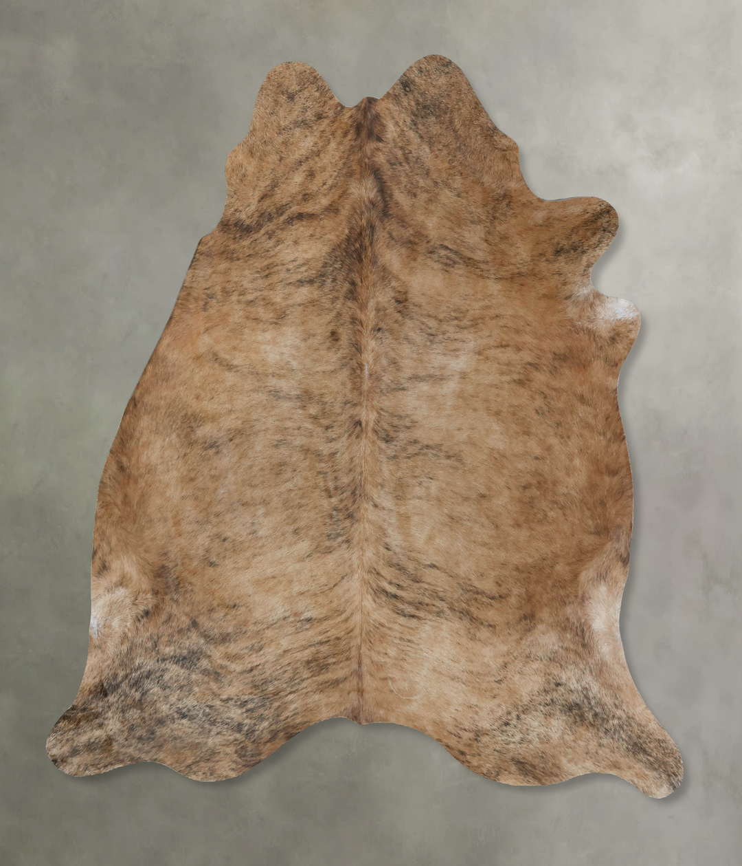 Medium Brindle X-Large Brazilian Cowhide Rug 6'10"H x 6'6"W #B17883 by