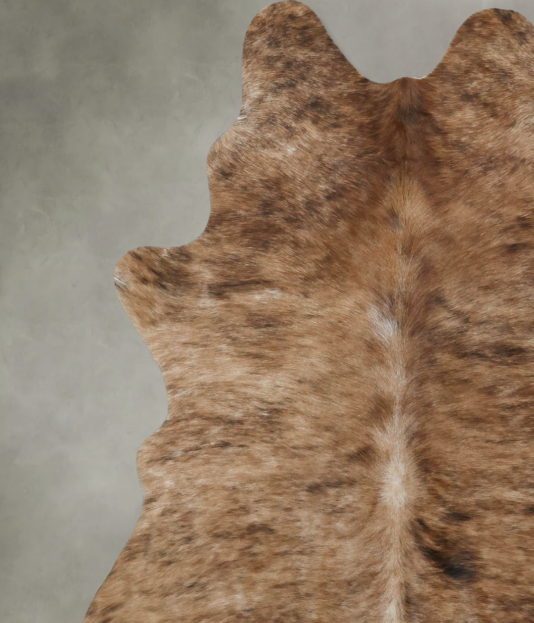 Medium Brindle X-Large Brazilian Cowhide Rug 7'4"H x 5'11"W #B17884 by
