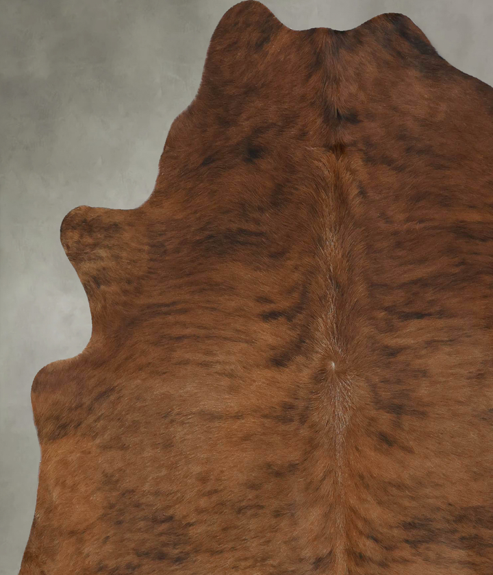 Medium Brindle Large Brazilian Cowhide Rug 6'6"H x 5'10"W #B17885 by Hudson Hides