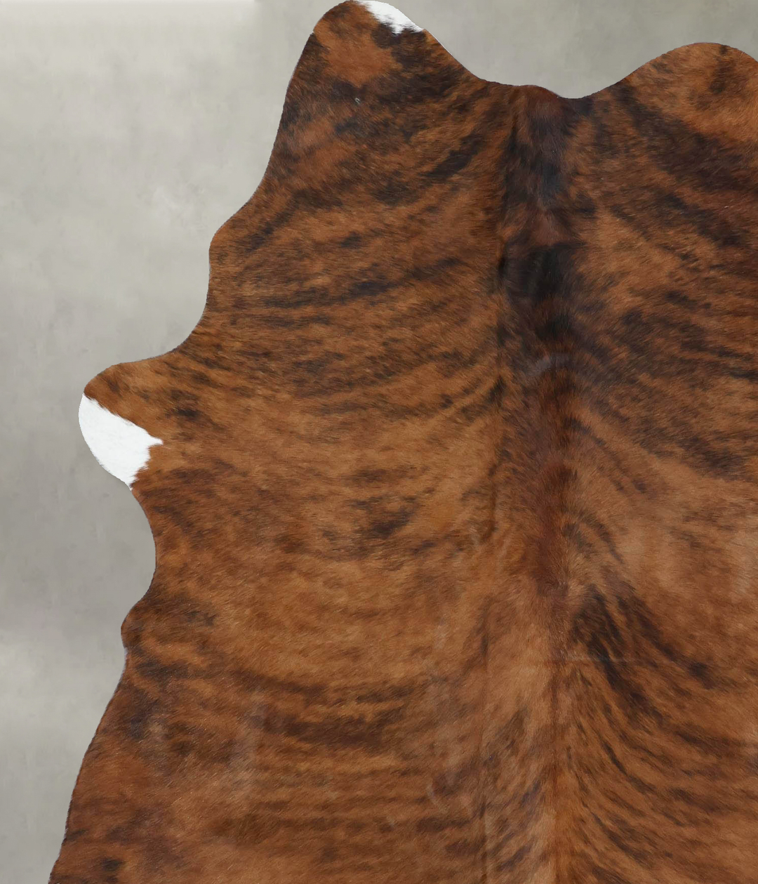 Medium Brindle X-Large Brazilian Cowhide Rug 7'4"H x 5'11"W #B17892 by