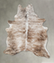 Light Brindle Large Brazilian Cowhide Rug 7'4