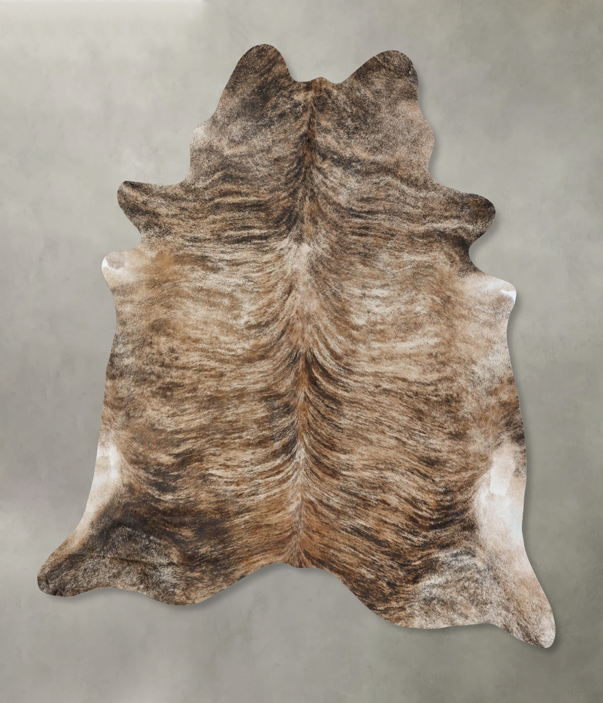 Light Brindle XX-Large Brazilian Cowhide Rug 8'11"H x 7'3"W #B17914 by Hudson Hides