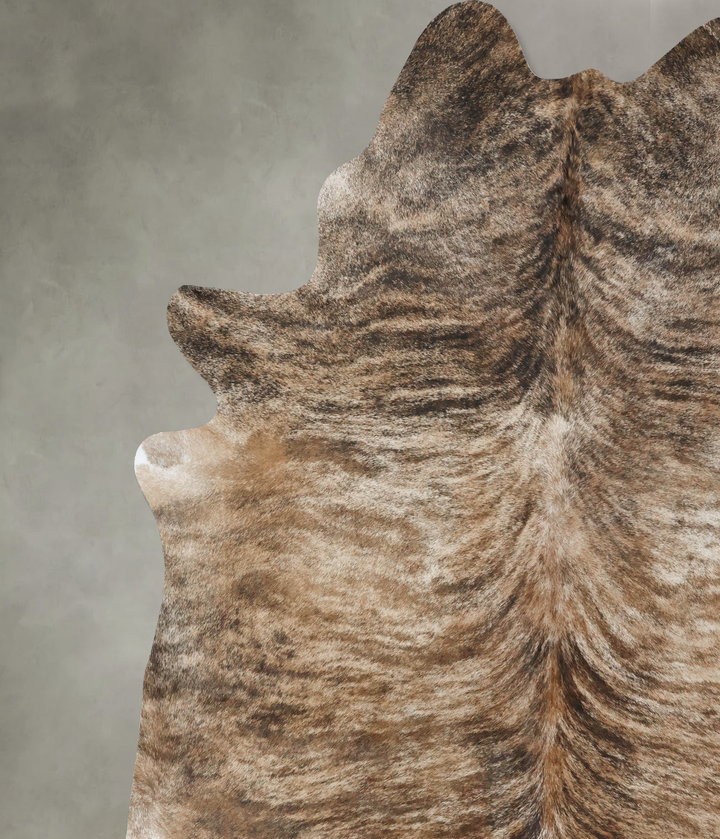 Light Brindle XX-Large Brazilian Cowhide Rug 8'11"H x 7'3"W #B17914 by Hudson Hides