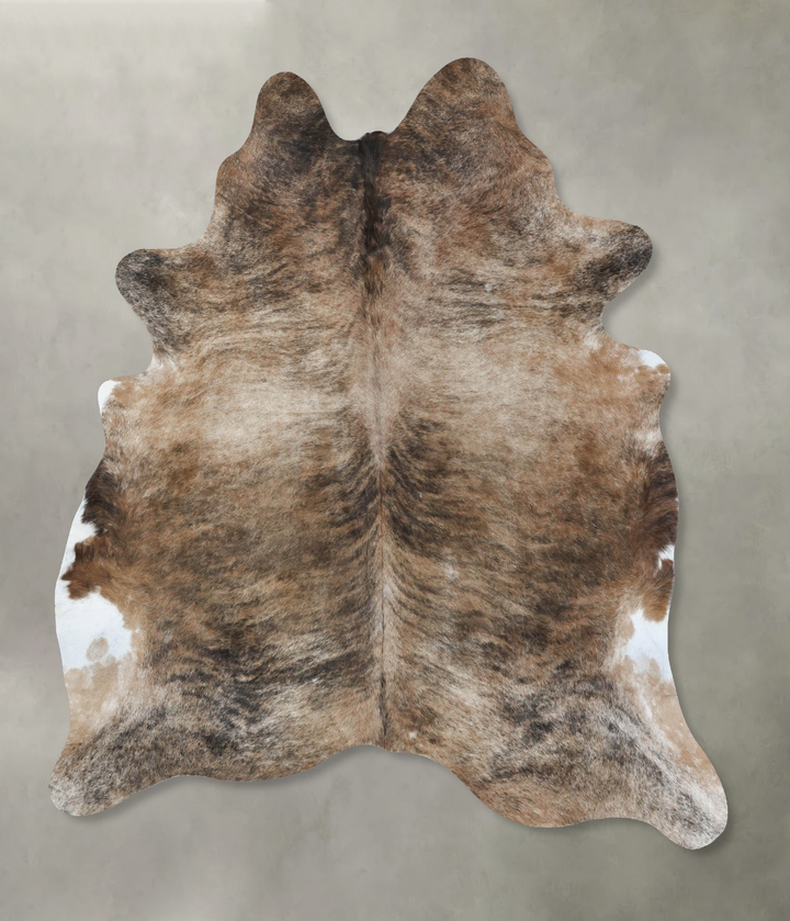 Light Brindle XX-Large Brazilian Cowhide Rug 7'11"H x 6'7"W #B17916 by Hudson Hides
