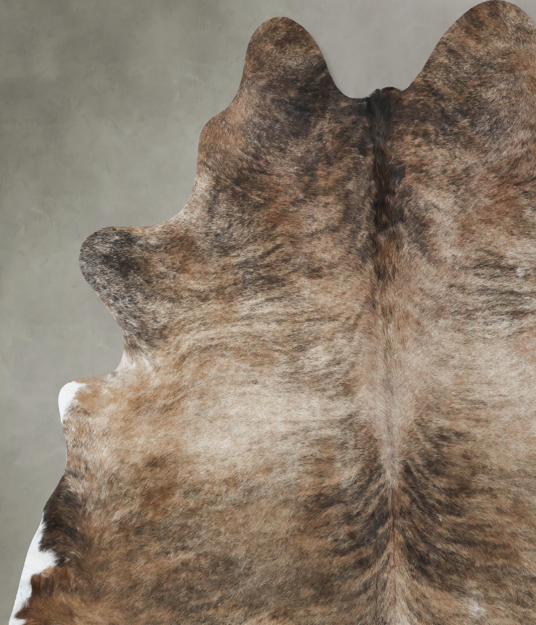 Light Brindle XX-Large Brazilian Cowhide Rug 7'11"H x 6'7"W #B17916 by