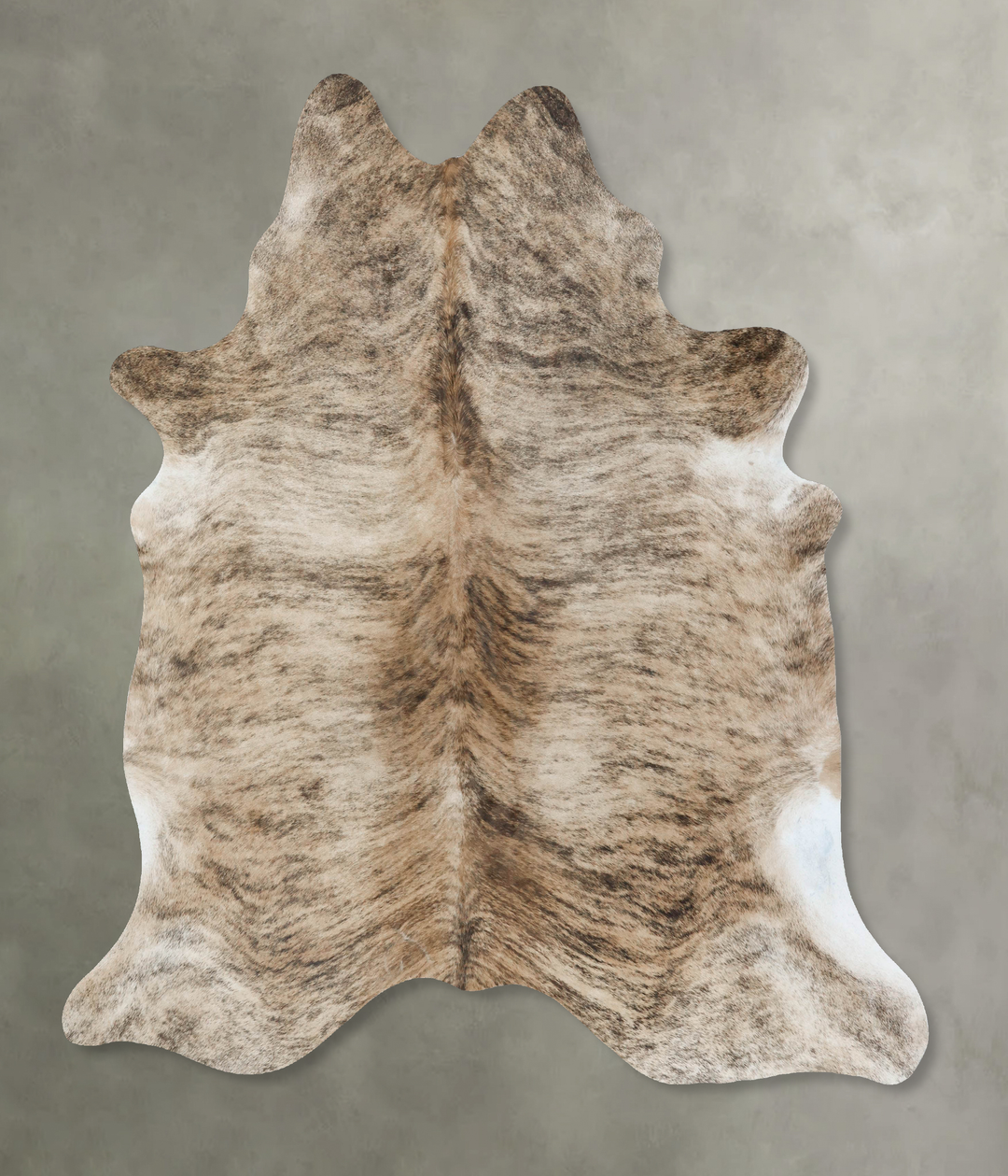 Light Brindle XX-Large Brazilian Cowhide Rug 7'8"H x 6'7"W #B17917 by 