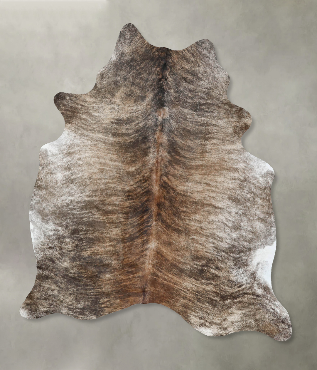Light Brindle X-Large Brazilian Cowhide Rug 7'5"H x 5'5"W #B17933 by H