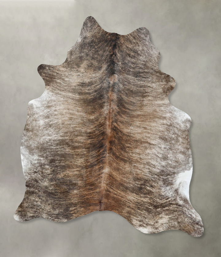 Light Brindle X-Large Brazilian Cowhide Rug 7'5"H x 5'5"W #B17933 by Hudson Hides