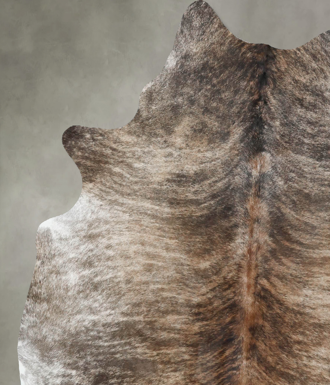 Light Brindle X-Large Brazilian Cowhide Rug 7'5"H x 5'5"W #B17933 by H
