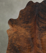 Dark Brindle X-Large Brazilian Cowhide Rug 6'10"H x 6'1"W #B17938 by Hudson Hides