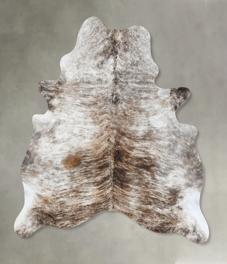 Light Brindle X-Large Brazilian Cowhide Rug 7'9"H x 5'11"W #B17946 by Hudson Hides