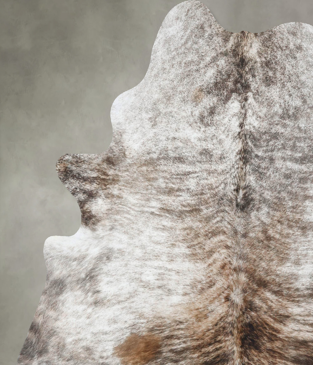 Light Brindle X-Large Brazilian Cowhide Rug 7'9"H x 5'11"W #B17946 by 