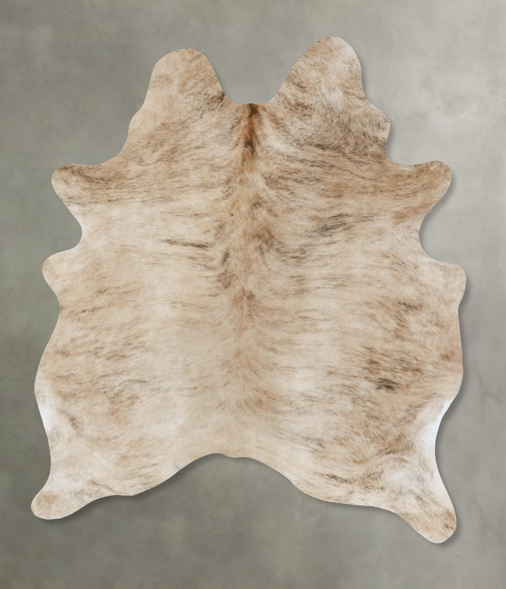 Light Brindle X-Large Brazilian Cowhide Rug 7'5"H x 5'5"W #B17947 by Hudson Hides
