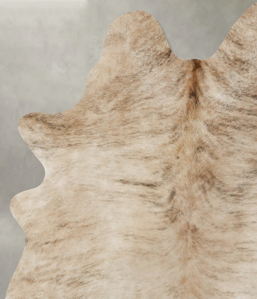 Light Brindle X-Large Brazilian Cowhide Rug 7'5"H x 5'5"W #B17947 by H