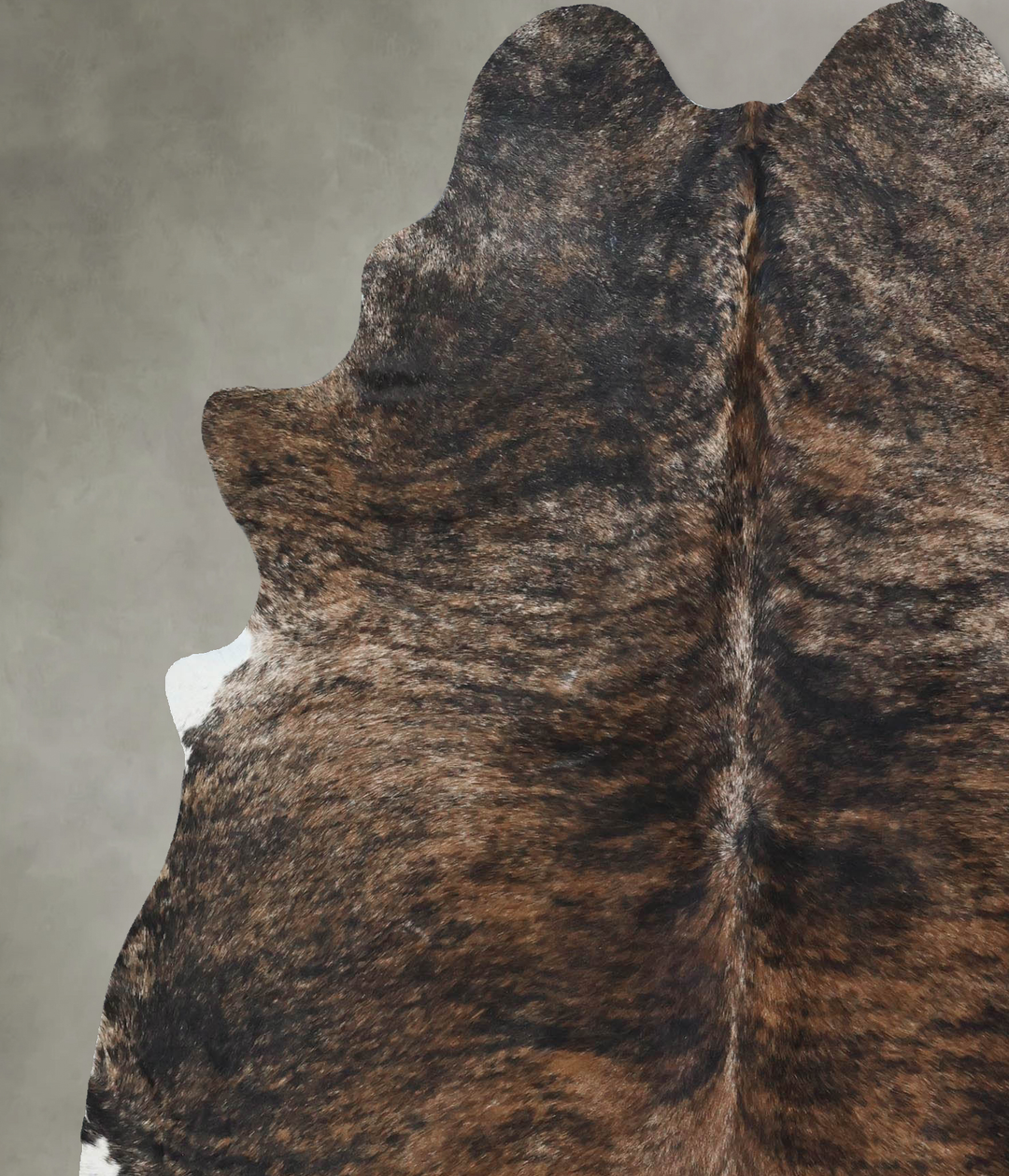 Dark Brindle X-Large Brazilian Cowhide Rug 7'4"H x 5'10"W #B17948 by H