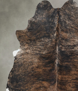 Dark Brindle X-Large Brazilian Cowhide Rug 7'4"H x 5'10"W #B17948 by Hudson Hides