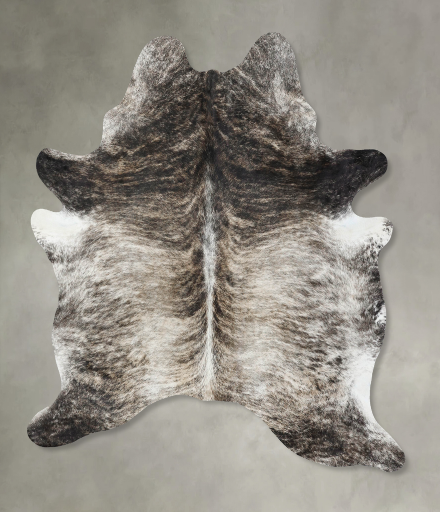 Light Brindle X-Large Brazilian Cowhide Rug 7'7"H x 5'11"W #B17955 by Hudson Hides
