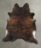 Dark Brindle XX-Large Brazilian Cowhide Rug 8'1