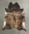 Dark Brindle XX-Large Brazilian Cowhide Rug 7'9