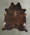Dark Brindle XX-Large Brazilian Cowhide Rug 8'0