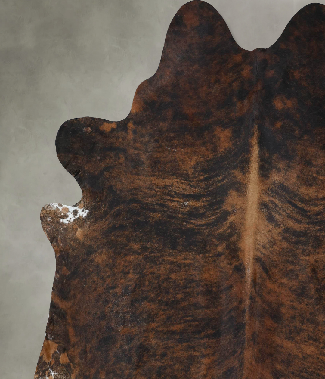 Dark Brindle XX-Large Brazilian Cowhide Rug 8'0"H x 7'8"W #B17978 by H