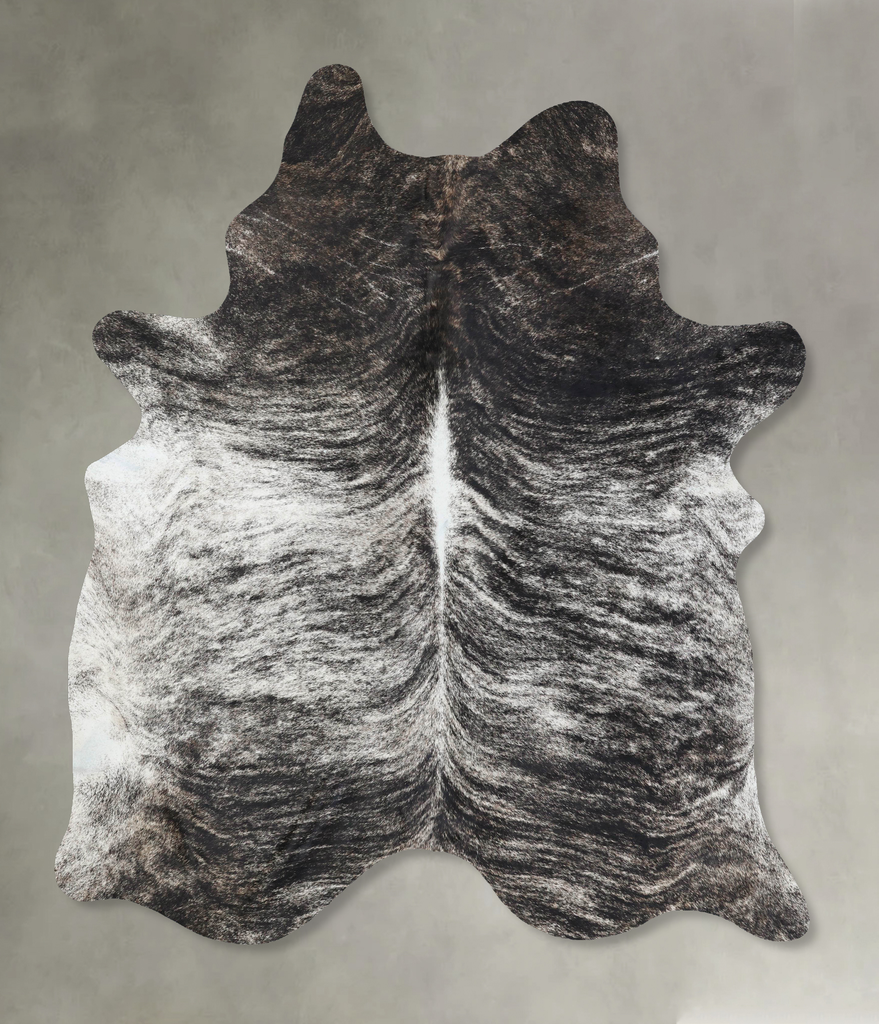 Grey Brindle XX-Large Brazilian Cowhide Rug 8'10"H x 6'5"W #B17991 by Hudson Hides