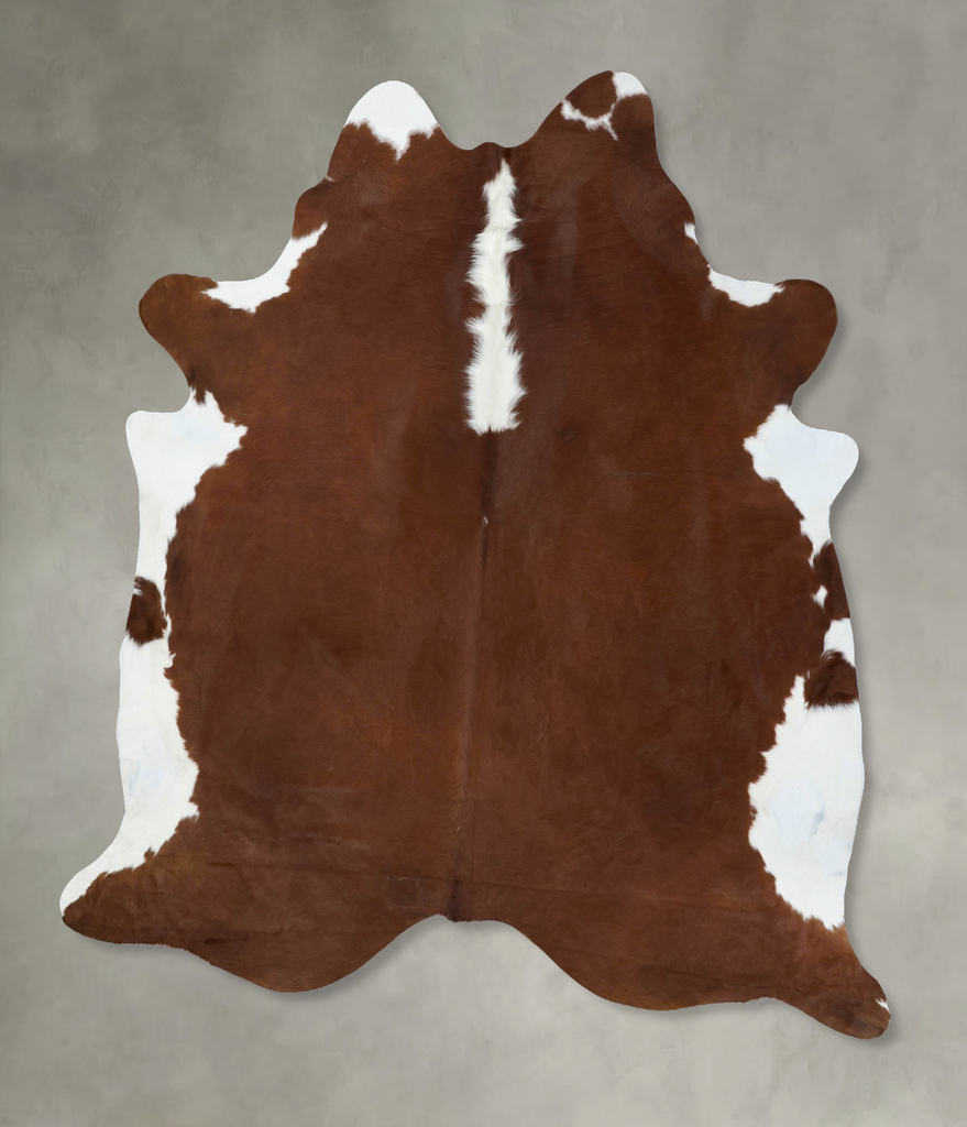 Hereford XX-Large Brazilian Cowhide Rug 8'8"H x 7'5"W #B18005 by Hudson Hides