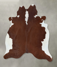 Hereford X-Large Brazilian Cowhide Rug 7'6"H x 6'6"W #B18007 by Hudson Hides
