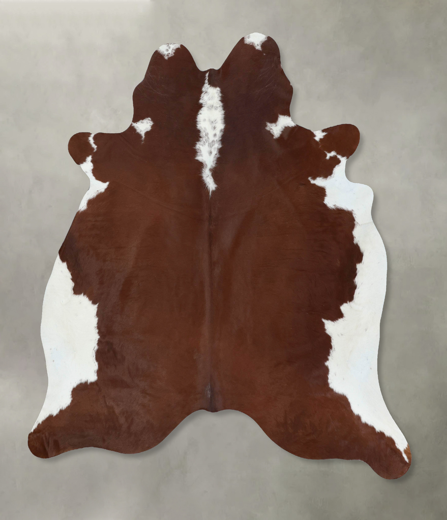 Hereford X-Large Brazilian Cowhide Rug 7'6"H x 6'6"W #B18007 by Hudson Hides