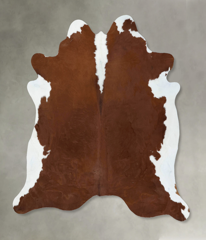 Hereford XX-Large Brazilian Cowhide Rug 7'10"H x 7'3"W #B18010 by Hudson Hides