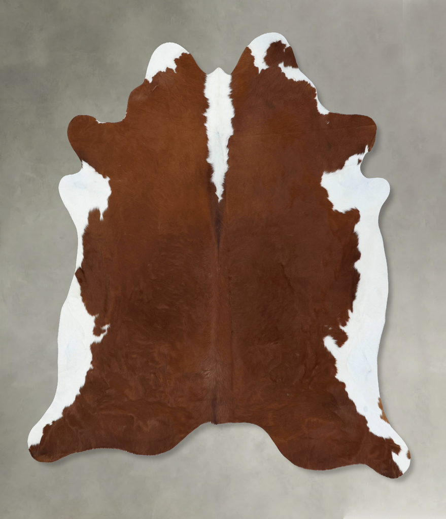 Hereford XX-Large Brazilian Cowhide Rug 7'10"H x 7'3"W #B18010 by Hudson Hides
