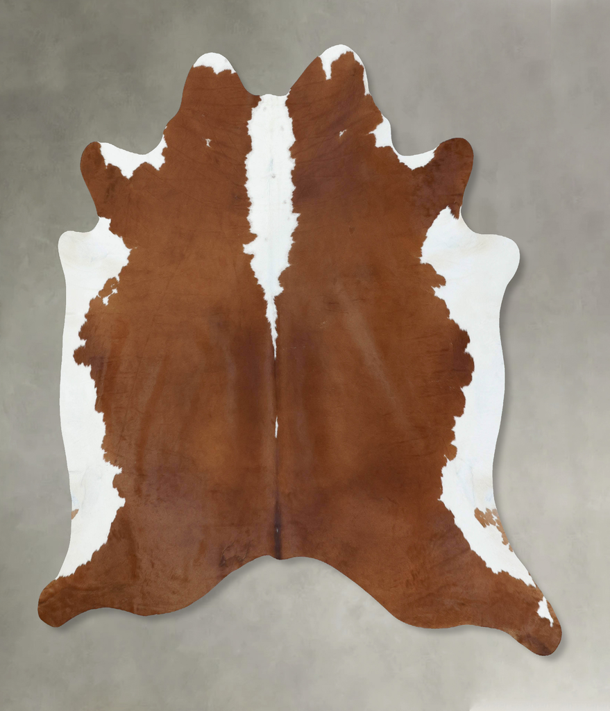 Hereford XX-Large Brazilian Cowhide Rug 7'11"H x 7'5"W #B18011 by Hudson Hides