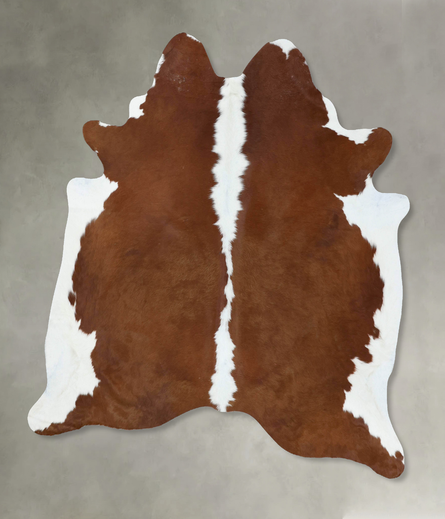 Hereford X-Large Brazilian Cowhide Rug 7'2"H x 6'5"W #B18012 by Hudson Hides