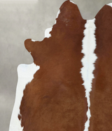 Hereford X-Large Brazilian Cowhide Rug 7'2"H x 6'5"W #B18012 by Hudson Hides