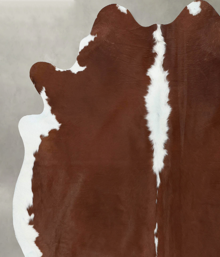 Hereford X-Large Brazilian Cowhide Rug 7'7"H x 6'6"W #B18015 by Hudson Hides