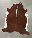 Hereford XX-Large Brazilian Cowhide Rug 7'9"H x 7'0"W #B18017 by Hudson Hides