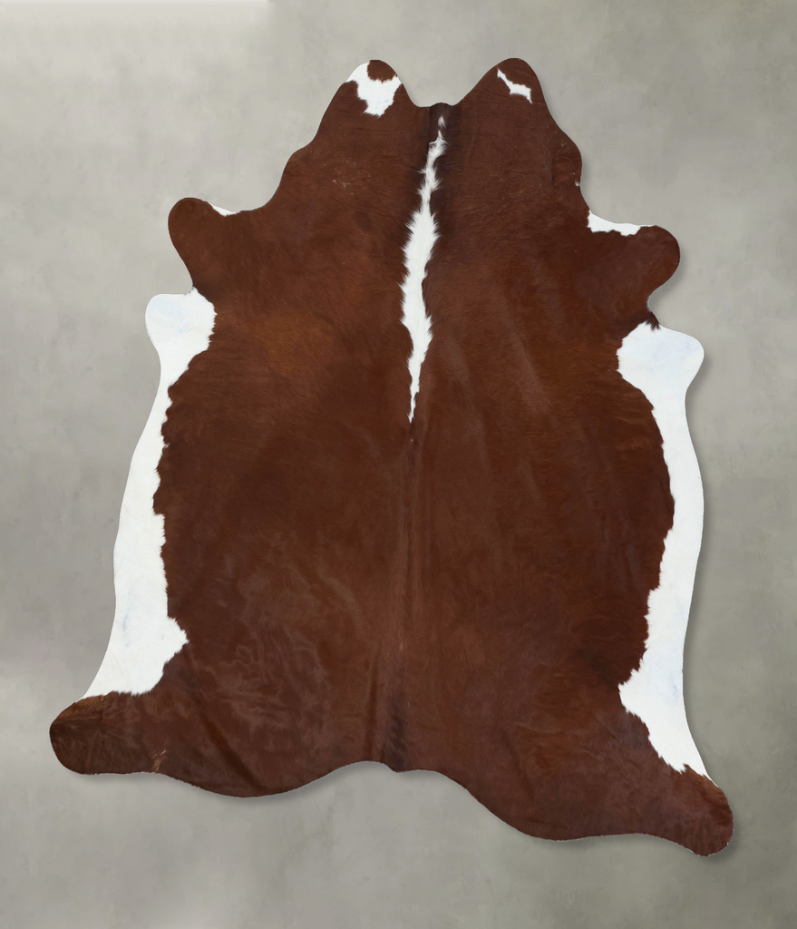 Hereford XX-Large Brazilian Cowhide Rug 7'9"H x 7'0"W #B18017 by Hudson Hides