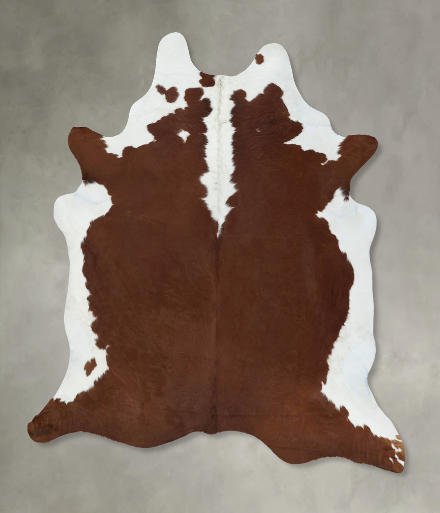 Hereford XX-Large Brazilian Cowhide Rug 8'2"H x 7'2"W #B18020 by Hudson Hides