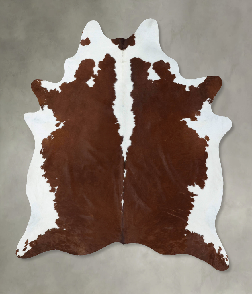Hereford XX-Large Brazilian Cowhide Rug 8'11"H x 7'2"W #B18021 by Hudson Hides