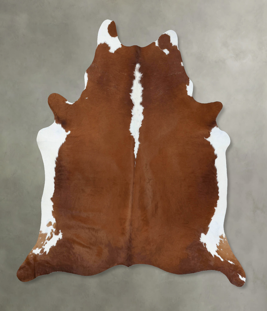 Hereford XX-Large Brazilian Cowhide Rug 8'0"H x 6'10"W #B18022 by Hudson Hides