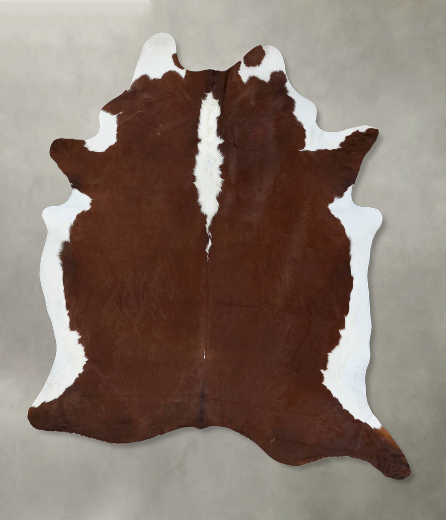 Hereford XX-Large Brazilian Cowhide Rug 9'4"H x 7'2"W #B18023 by Hudson Hides