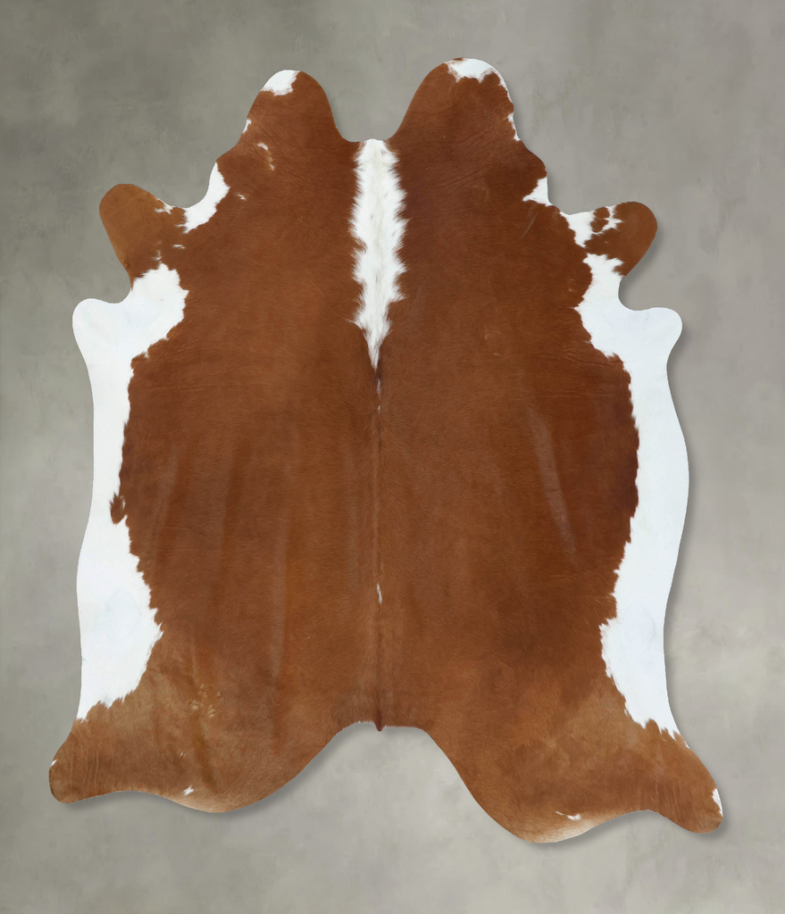 Hereford XX-Large Brazilian Cowhide Rug 7'9"H x 6'8"W #B18024 by Hudson Hides