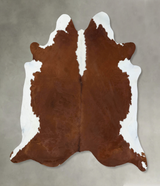 Hereford XX-Large Brazilian Cowhide Rug 7'11"H x 7'8"W #B18025 by Hudson Hides